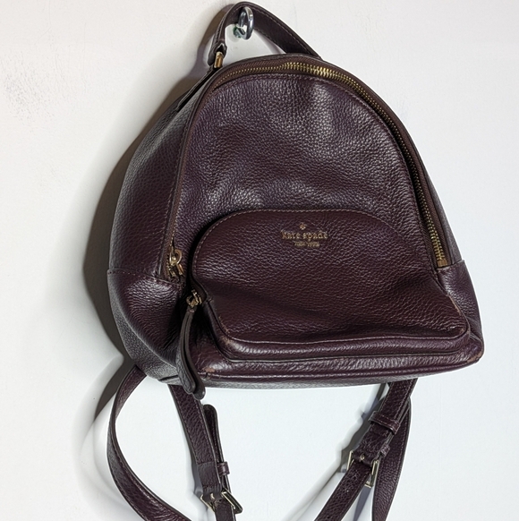 kate spade lilac mini backpack Spade Flower Quilted Small In Pale Amethyst KK158 – Fashrevo Pre-owned Kate Spade Silver Leather